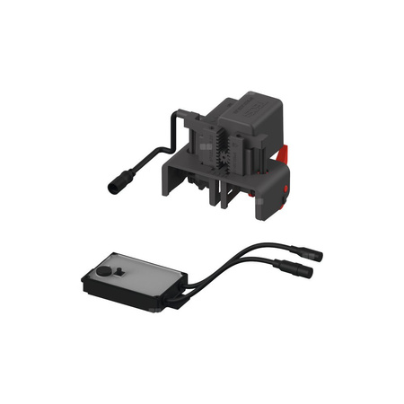 Mechanizm spłukujący elektroniczny do WC TECE planus 12 V, przycisk elektryczny montowany na poręczy - wersja bezprzewodowa