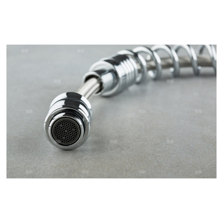 Bateria zlewozmywakowa stojąca KFA Armatura SIGMA, kolor chrom, z wyciąganym natryskiem, mosiądz