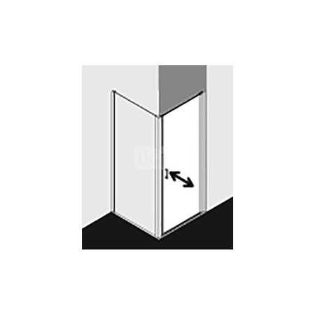 Kermi Drzwi wahadł. CADA XS 1WR 1000x 2000 960-1010 SWS ESG Clean