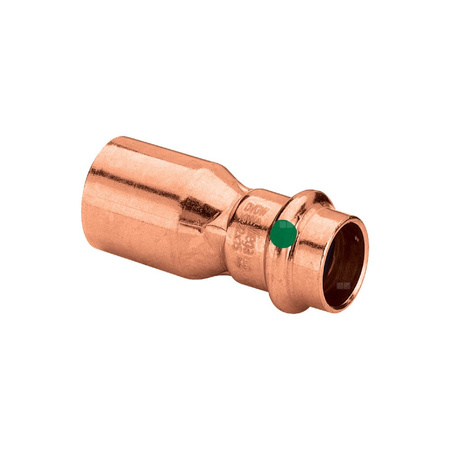Złącze Profipress VIEGA 24151 redukcja jednoczęściowy, Cu / Cu, 28 mm x 22 mm (kw x mz), 53 mm, (głębokość: 30 mm) z uszczelką