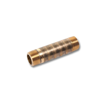 Nypel SANHA 523 długi, mosiądz, 3/8'' (GZ), 40 mm