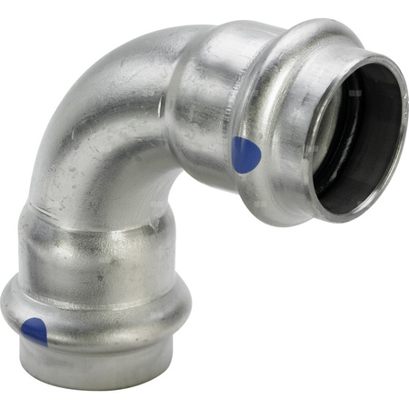 Łuk 90' VIEGA 2316LF, stal nierdzewna / stal nierdzewna, 54 mm (mz x mz)
