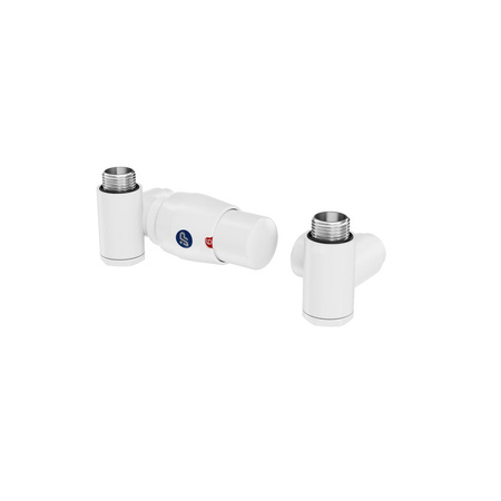 Z16 Zestaw termostatyczny lewy z trójnikiem integra biały/white mat NA PEX