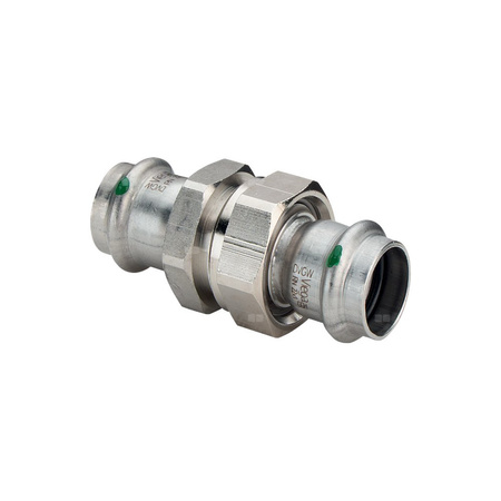 Złącze Sanpress VIEGA 2360 jednoczęściowy, stal nierdzewna / stal nierdzewna, 18 mm (mz x mz) z uszczelką