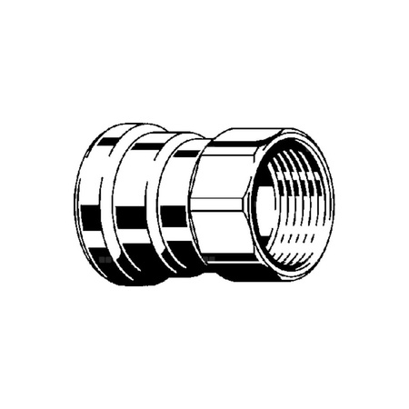 Megapress S XL-złączka przejściowa z SC-Contur stal niestopowa, powłoka cynkowo-niklowa, nr wzoru 4212XL dopuszczenie VdS DN: 80 D: 3 Rp: 2