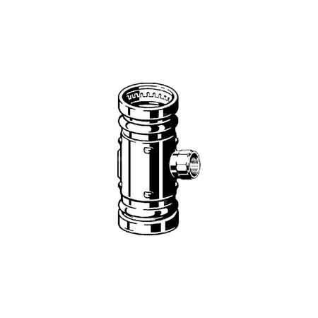 Trójnik VIEGA 22172XL brąz (stan surowy) 88.9 mm x 2'' x 88.9 mm (mz x gw x mz)