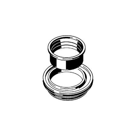 Element redukcyjny, tworzywo sztuczne / swietlisty szary do odpływów prysznicowych VIEGA 498098