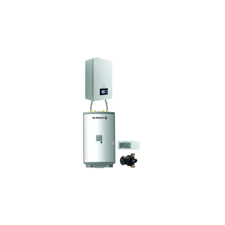Pakiet - Kocioł gazowy jednofunkcyjny DE DIETRICH Virtuens Smart 32 kondensacyjny wiszący 3.7 - 34.9 kW + RegulatorAD248P + Zasobnik c.w.uAQUAvie125 + Filtr magnetyczny XS90 A