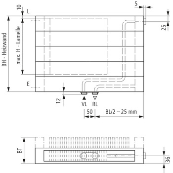 Kermi V ściana grzewcza HHV20 770x72x5000mm