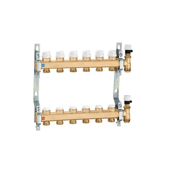 Zespół rozdzielaczy. 1" x 9 wyjść 3/4" GZ