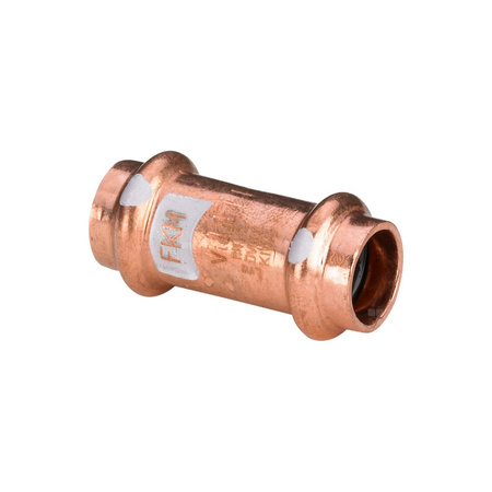 Mufa Profipress VIEGA 4515 jednoczęściowy, Cu (stan surowy) / Cu (stan surowy), 28 mm (mz x mz), 52 mm, (głębokość: 4 mm) z uszczelką