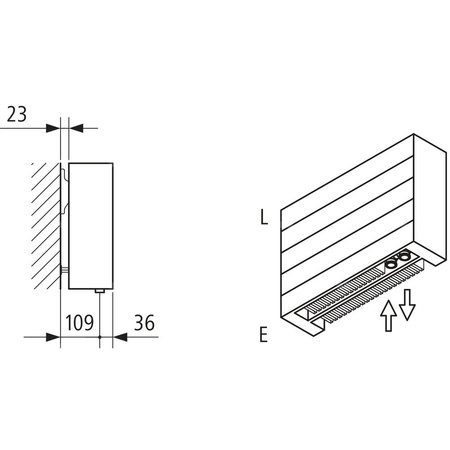 Grzejnik płytowy typ 22 KERMI HHN wym. 490 x 4600 mm, kolor biały, moc 6753 W