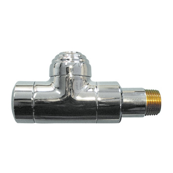 HERZ - zawór powrotny DE LUXE figura prosta biały (RAL 9010) 1/2