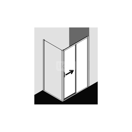 Kermi Drz. przesuw. Liga D2R 1800x 1850 1760-1810 SIHG ESG Clean