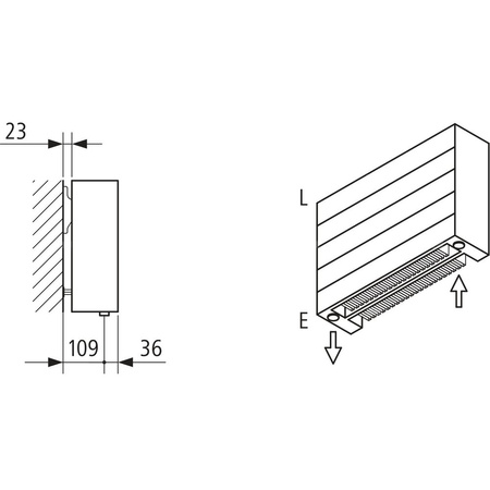 Grzejnik płytowy typ 22 KERMI HHN wym. 840 x 600 mm, kolor biały, moc 1204 W