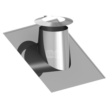 Przejście przez dach 16-25st. stal nierdzewna z płytą Pb+kołnierz fi300/480mm