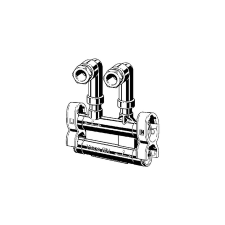 Przyłącze grzejnika VIEGA 22772 brąz 15mm x 1/2''