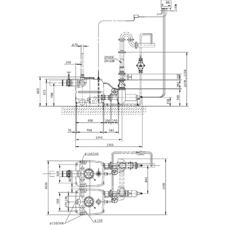 Pompa do ścieków WILO DrainLift XXL 50 Hz / 56.67 m³/h / 2.7 W