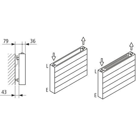 Grzejnik płytowy typ 22 KERMI HHN, z osłonami wym. 630 x 2000 mm, kolor biały, moc 3234 W