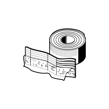 Taśma izolacyjna VIEGA 1270 polietylen, kolor żółty 25 m 150 mm x 8 mm