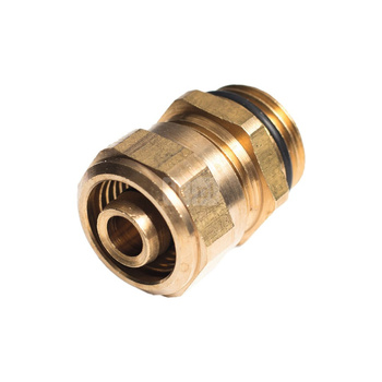 Śrubunek TECE flex dwuczęściowy, mosiądz, 16 mm x 1/2'' (zz x GZ)