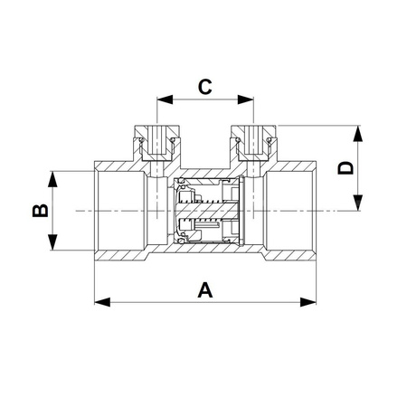 Zawór zwrotny KFA Armatura antyskażeniowy 3/4'' gw