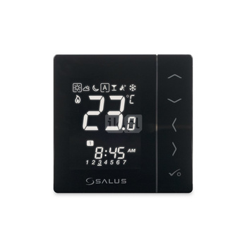 Programowany, elektroniczny regulator temperatury, czarny, podtynkowy, 230V, kompatybilny z urządzeniami serii EXPERT NSB