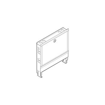 Podtynkowa szafka rozdzielacza głębokość montażu 110–150 mm nr wzoru 1294 Typ: 460 L1: 450 L2: 510 przyłącze rozdzielacza poziomo: ≤5 przyłącze rozdzielacza + zawór strefowy poziomy: ≤4