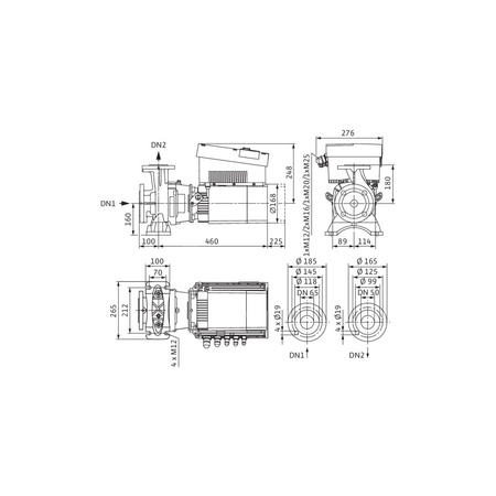 Wilo-Stratos GIGA B 50/1-17/1,9 pompa dławnicowa blokowa, silnik klasy IE5