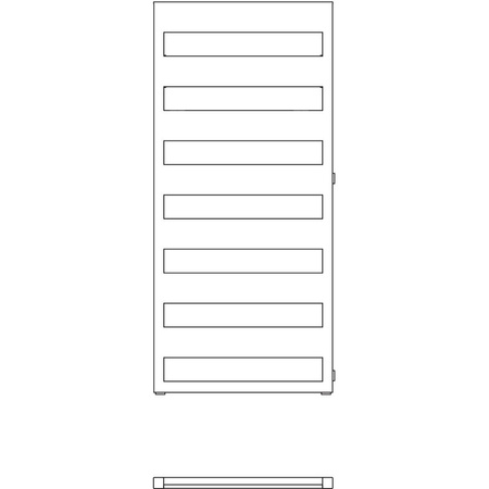 Grzejnik drabinkowy KERMI Casteo-D BH, wym. 1259 x 500 mm, kolor srebrny, moc 545W