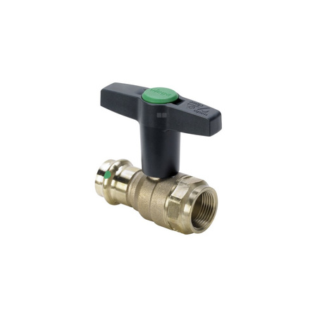 Zawór kulowy VIEGA 22754 brąz, PN16 18mm x 1/2'' zz x GW, uchwyt: motylek