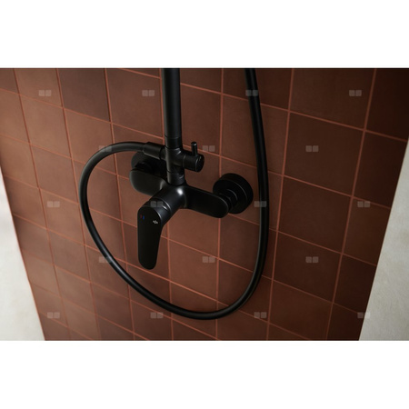 OTAVA DESZCZOWNIA Z BATERIĄ NATRYSKOWĄ, CZARNA