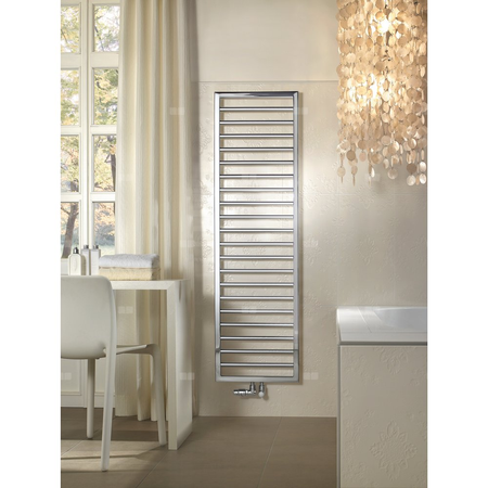 Grzejnik Zehnder Subway SUB-150-045 - 450 mm, kolor (Code0523) Beige Quartz, złącze Code S012, konsole ścienne towel radiator, kolor mocowania (CodeRADC)- kolor grzejnika, 4 zestawy naścienne