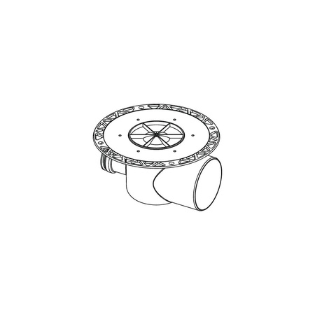 TECEdrainpoint S - odplyw poziomy z kolnierzem uniwersal
