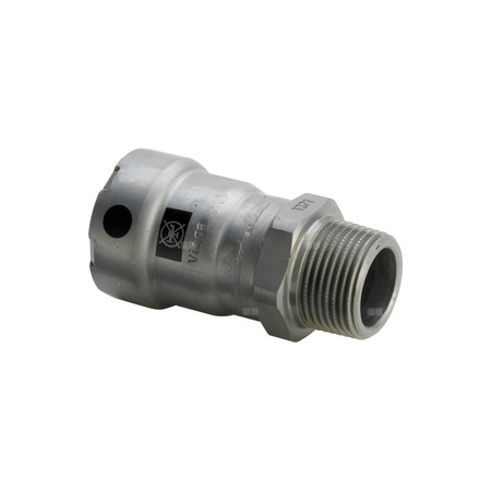 Złącze przejściowe Megapress VIEGA 4211 redukcja jednoczęściowy, stal (cynk/nikiel), 1/2'' (MZ x GZ), 64 mm z uszczelką