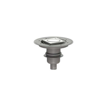 Wpust KESSEL Classic z 1 przyłączem DN 50, odpływ pionowy (zdejmowany), kratka 95x95mm stal nierdzewna
