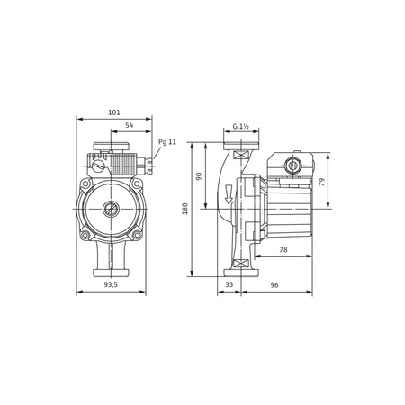 Pompa obiegowa WILO STAR-Z 25/6, 1900 obr/min 1 x 230 V 50 Hz, PN 10/10bar
