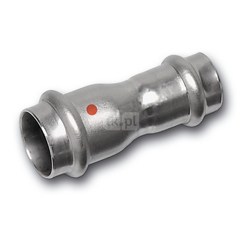 Mufa SANHA NiroTherm Press redukcja, stal nierdzewna, 28 mm x 22 mm (zw x zw)