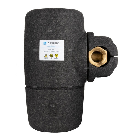 Separator AFRISO ADS 160, do C.O., do klimatyzacji, 3 bar / 90'C, 1'' (GW), z wkładem magnesowymInstalacje i źródła ciepła, z izolacją