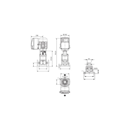 Wilo-MVIE 9501/1-3/25/E/3-2-2G wysokociśnieniowa pompa do wody