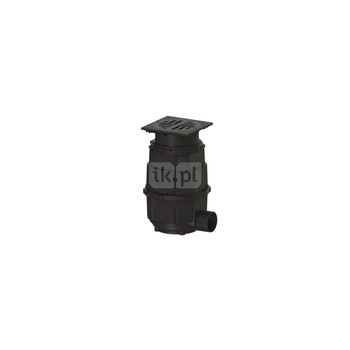Wpust KESSEL z 1 przyłączem DN 150, odpływ pionowy, kratka 400x400mm żeliwo