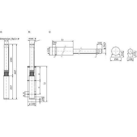 Pompa głębinowa 1-fazowa WILO Sub TWU 3.03-03-HS-ECP-B częstotliwość 50/60 Hz, moc 0.6 kW 8.3 A, prędkość obrotowa 8400 obr/min
