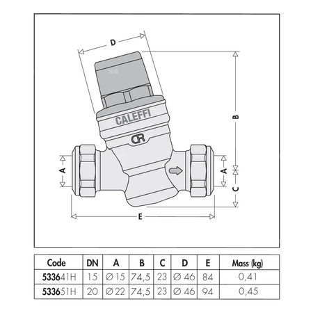 Regulator ciśnienia ze złączkami zaciskowymi – wersja skośna O 22 praca w wysokiej temperaturze