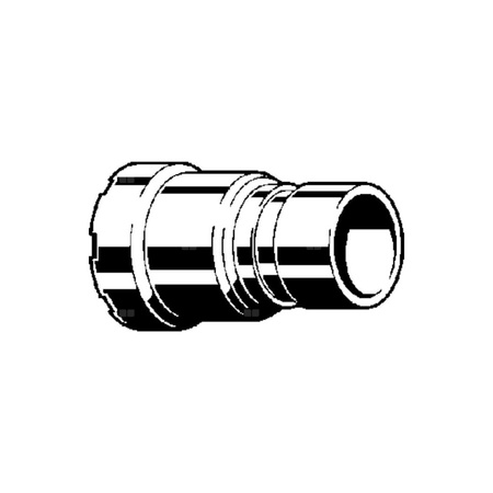Złącze przejściowe Megapress VIEGA 42131 redukcja jednoczęściowy, stal (cynk/nikiel), 2'' x 60,3 mm (złącze zaprasowywane x końcówka wtykowa), 93 mm z uszczelką