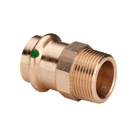 Złącze przejściowe Sanpress VIEGA 2211 jednoczęściowy, brąz / brąz, 16 mm, 3/4'' (mz x gz)