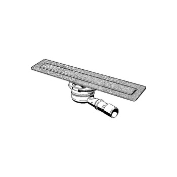 Odpływ prysznicowy prostokątny VIEGA 498276, 750 x 150 x 121 mm, dł: 670 mm, szer: 50 mm, z syfonem