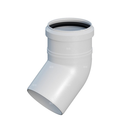 Kolano PP 45 st. DN60mm z uszczelką [EPDM]