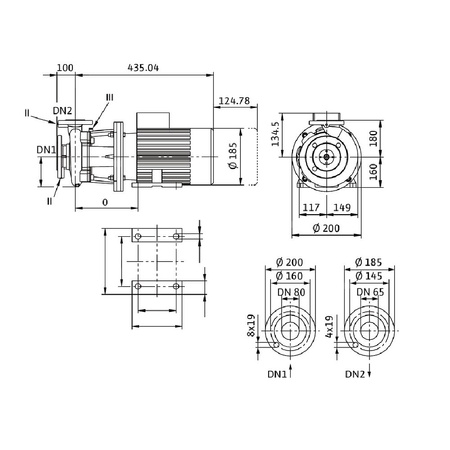 Wilo-Atmos GIGA-B 65/115-0,75/4 pompa obiegowa blokowa