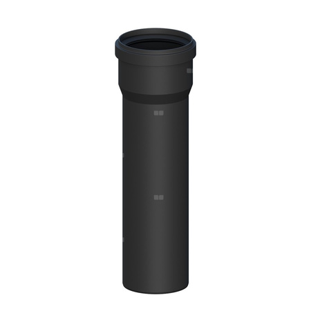 Rura prosta PP L1000mm DN80mm odporna na promieniowanie UV z uszczelką [EPDM]