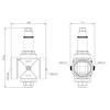 Regulator ciśnienia wody AFRISO BPR, GW 3''